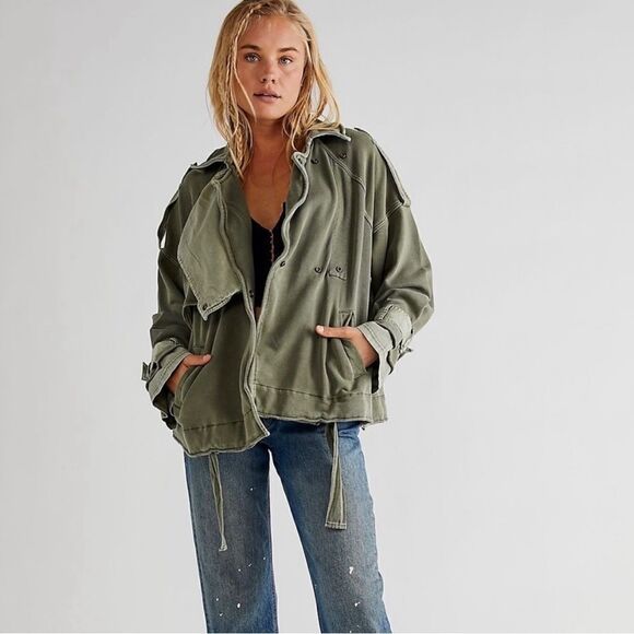 New Free People 
Roll Out Knit Trench Coat size XS
Retail $248 - Picture 4 of 15